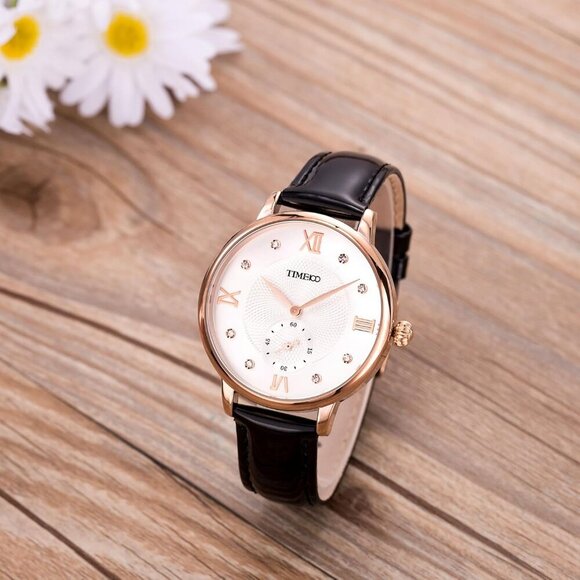 Women's Watches for Ladies Female Wrist Watch Leather Band Waterproof Thin Minim - Picture 4 of 9